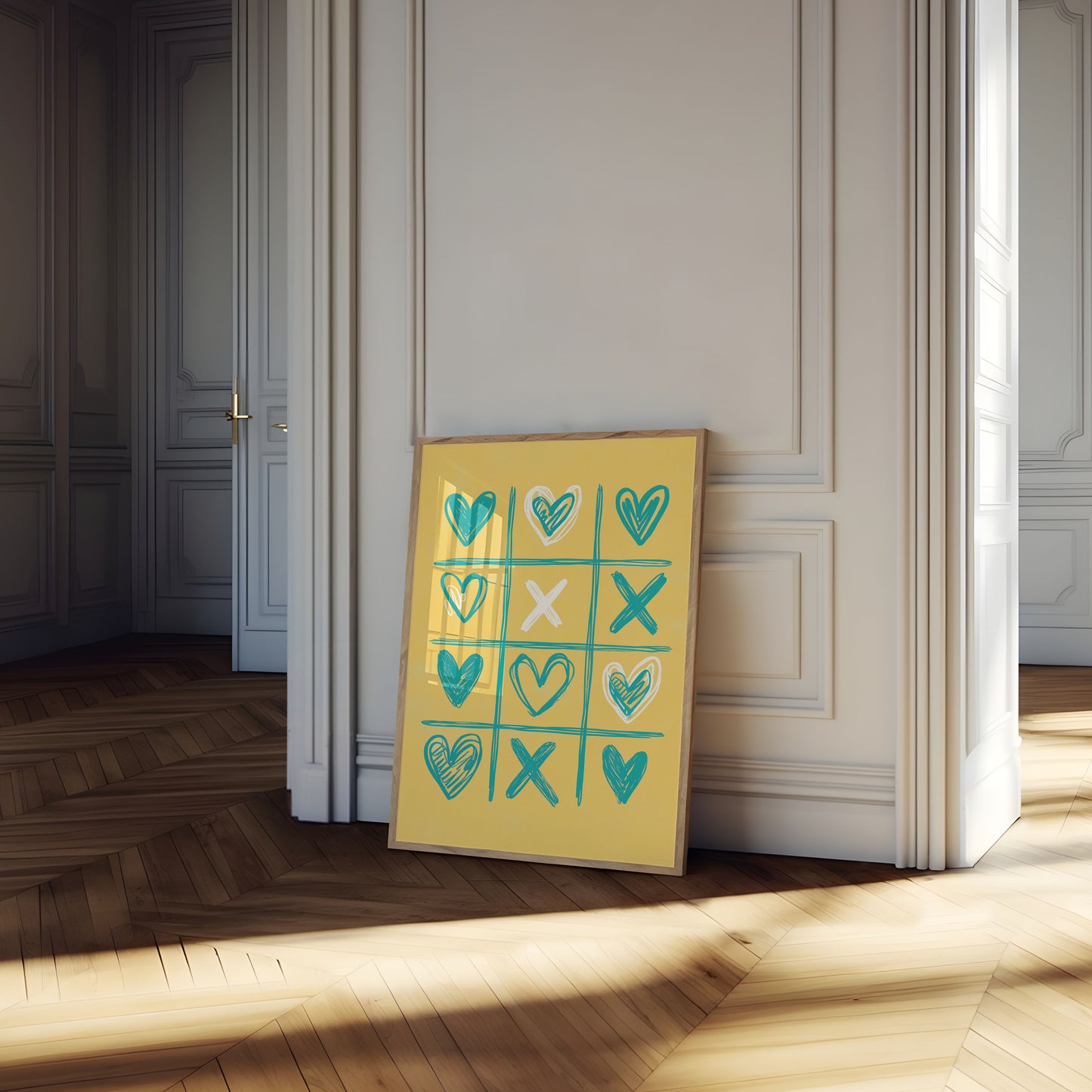 Poster Tic-Tac-Toe dell'Amore Vince