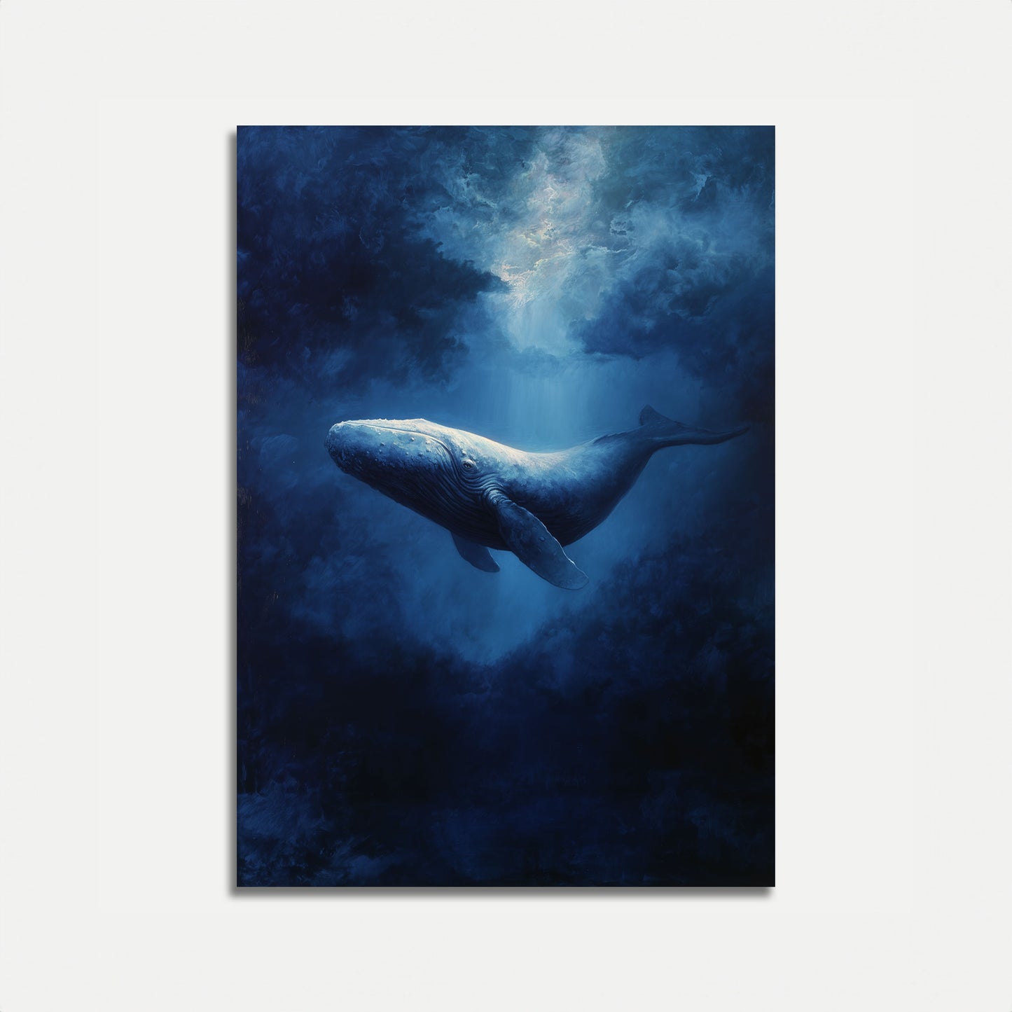 Majestic Whale in Ocean Depths Poster