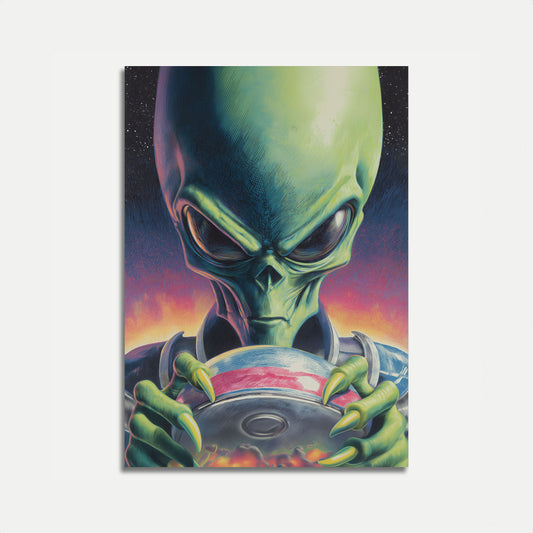 Menacing Alien Invasion Poster