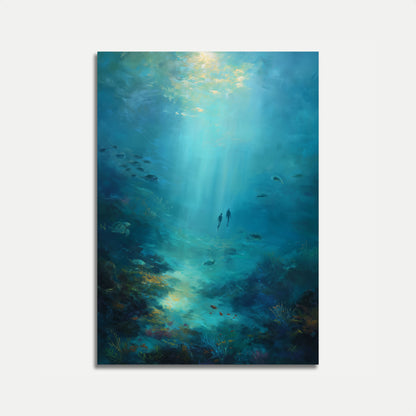 Póster de exploración submarina de Deep Blue