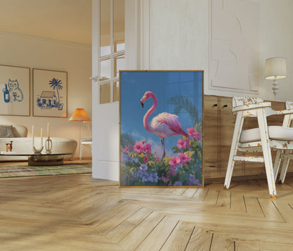 Pink Flamingo Paradise Poster