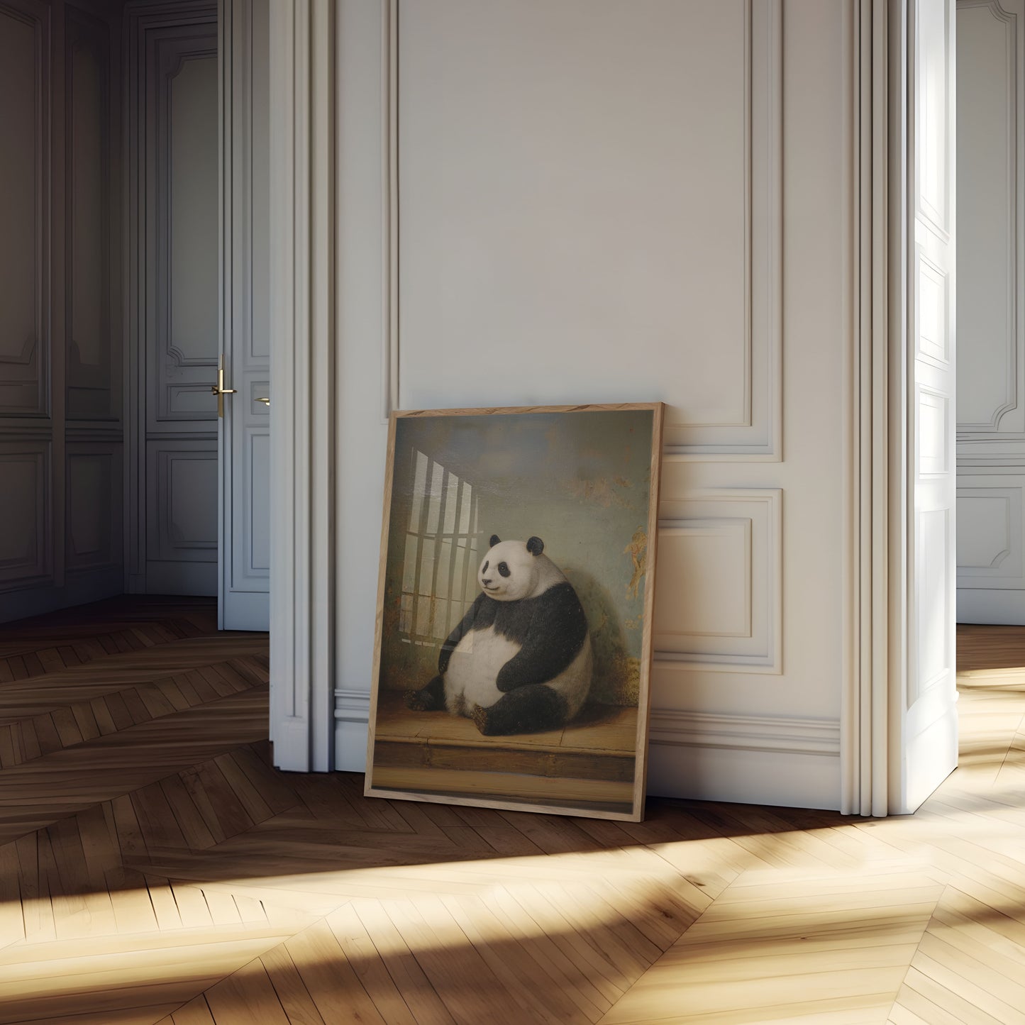 Contemplative Giant Panda Poster