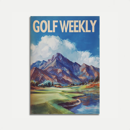 Affiche du paradis du golf en montagne