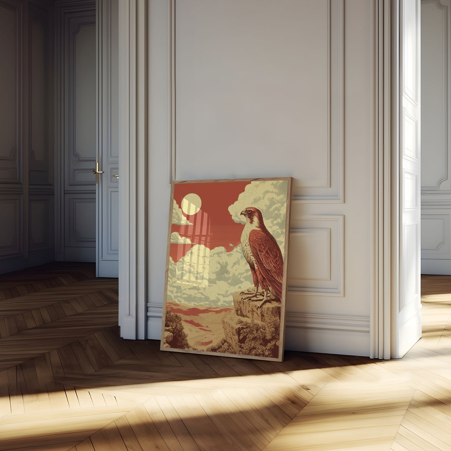 Majestueuze Valk Berg Poster