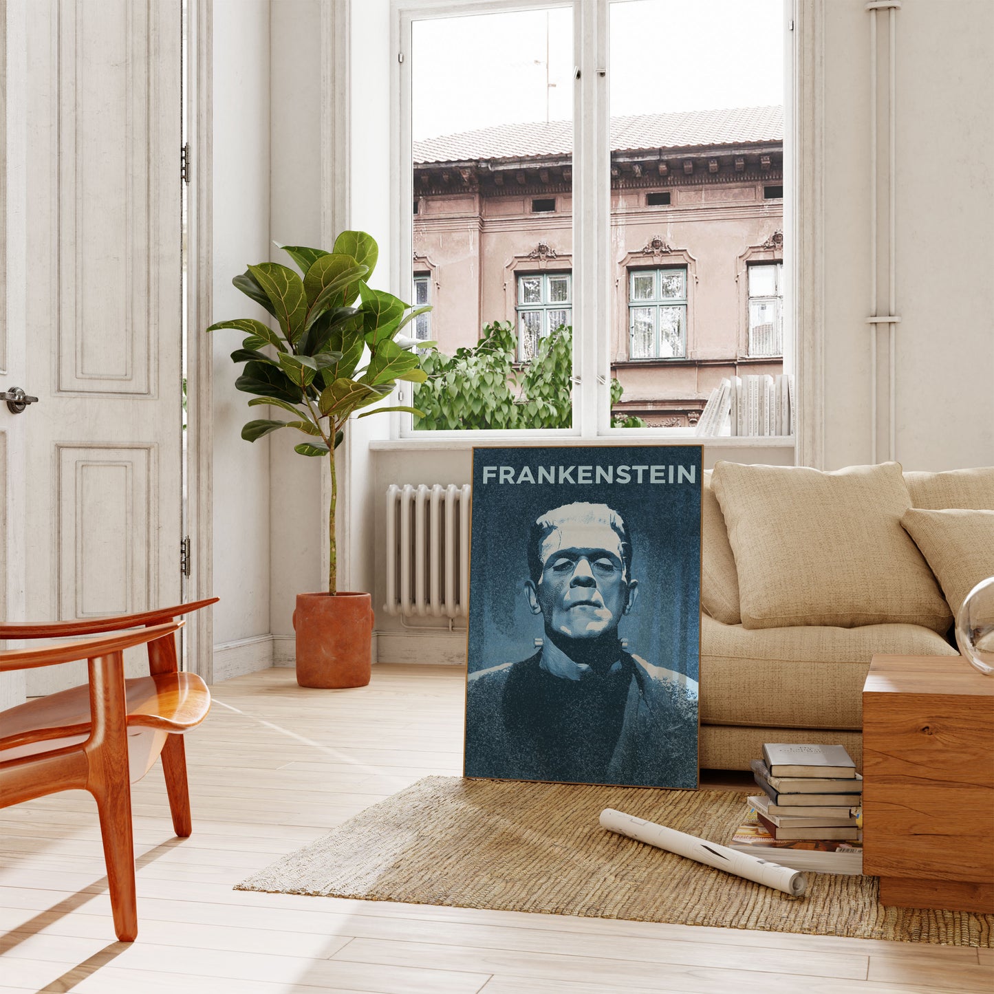Portrétní plakát Frankensteinova monstra