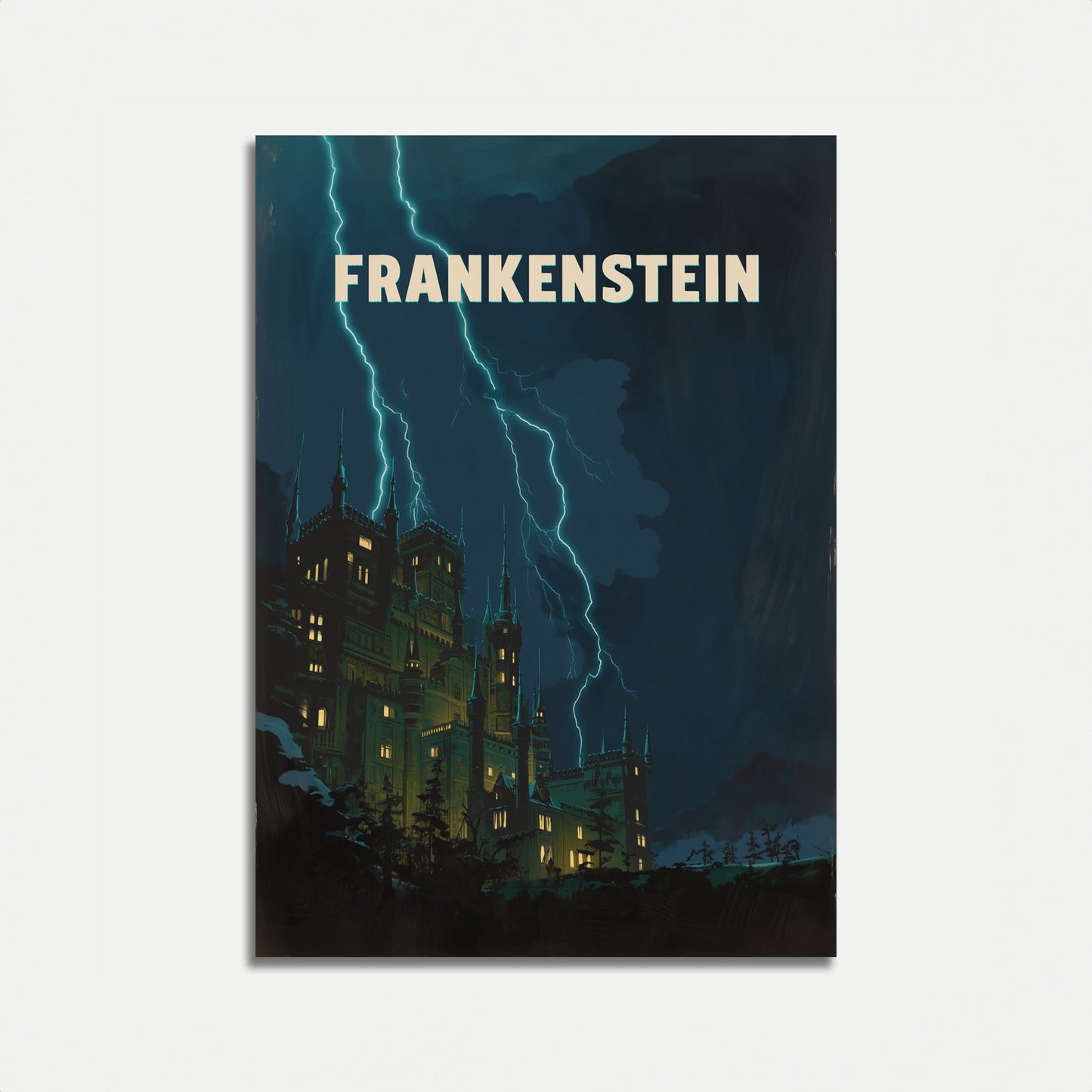 Bleskový plakát hradu Frankenstein