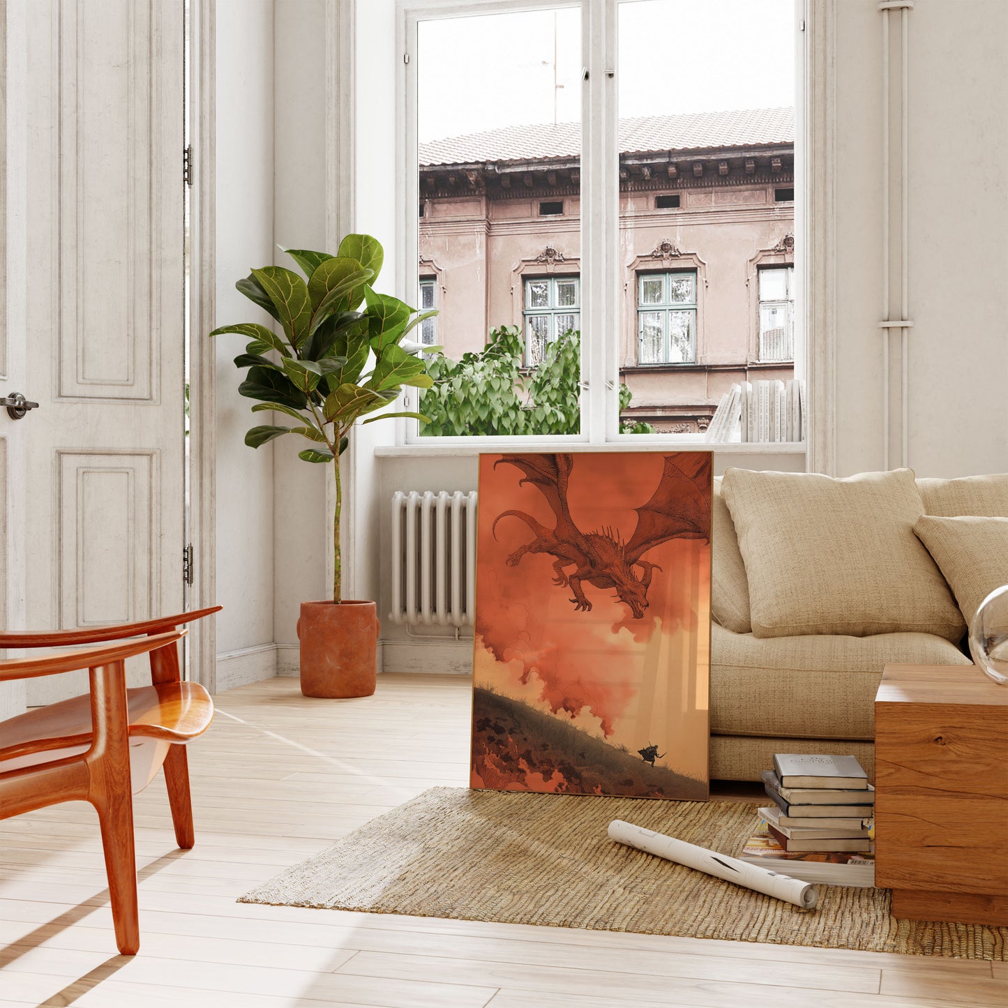 Póster de El ardiente descenso del dragón