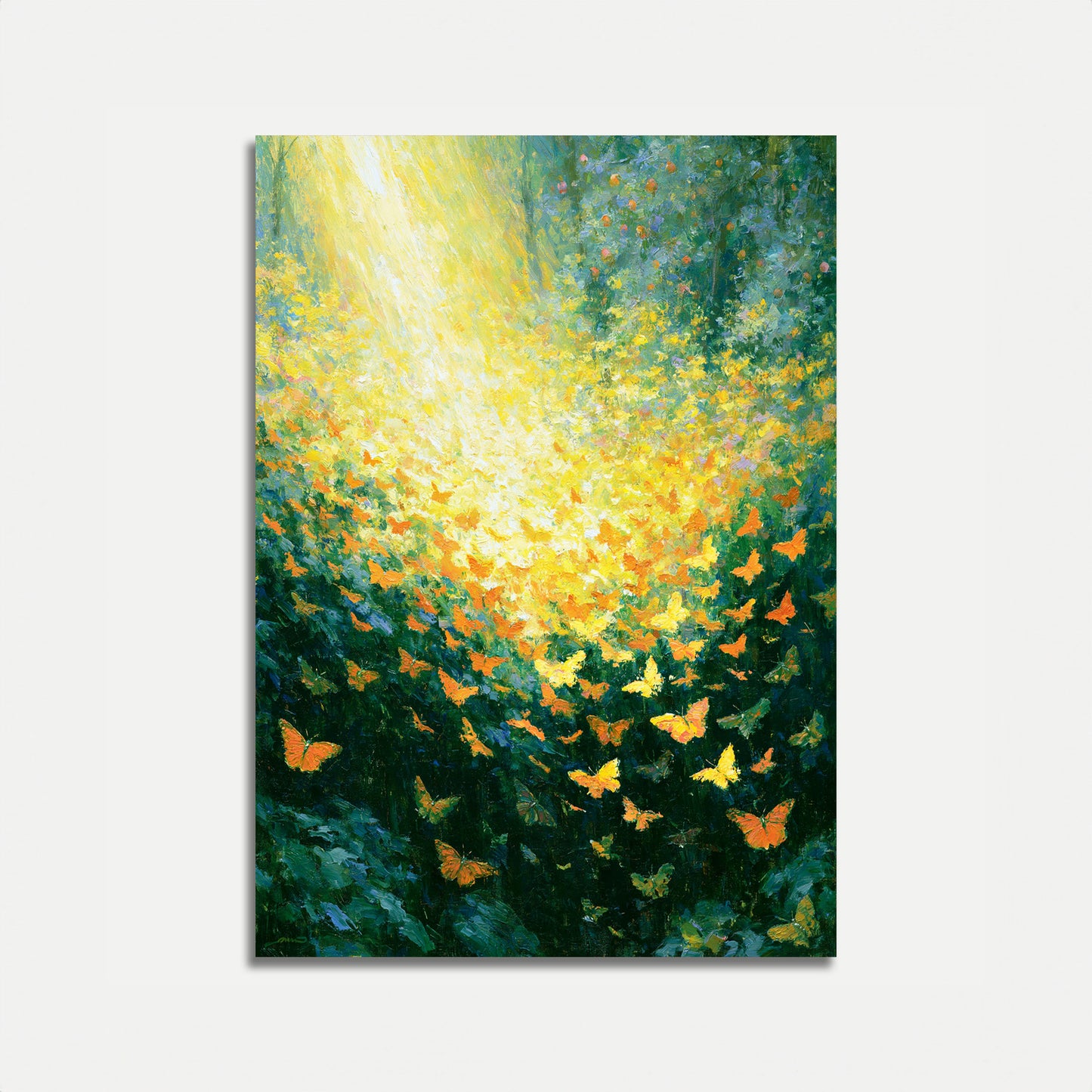Butterflies Dancing in Sunlight Poster