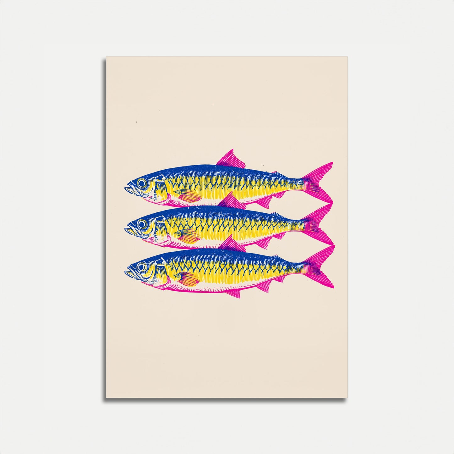 Trio of Colorful Fish Poster