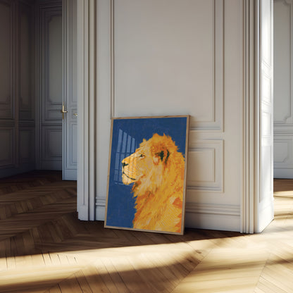 Golden Lion Profile Poster