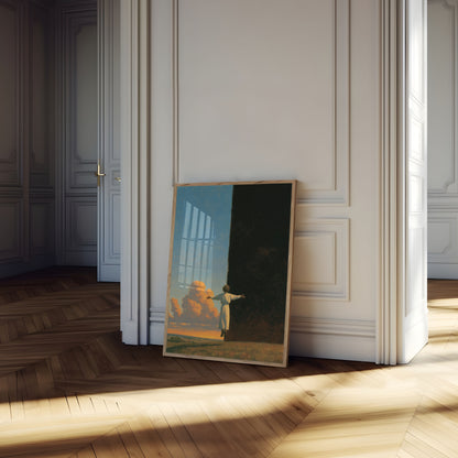 Figure Embracing the Vastness Poster