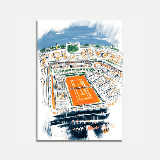 Wimbledon Center Court Sketch Poster