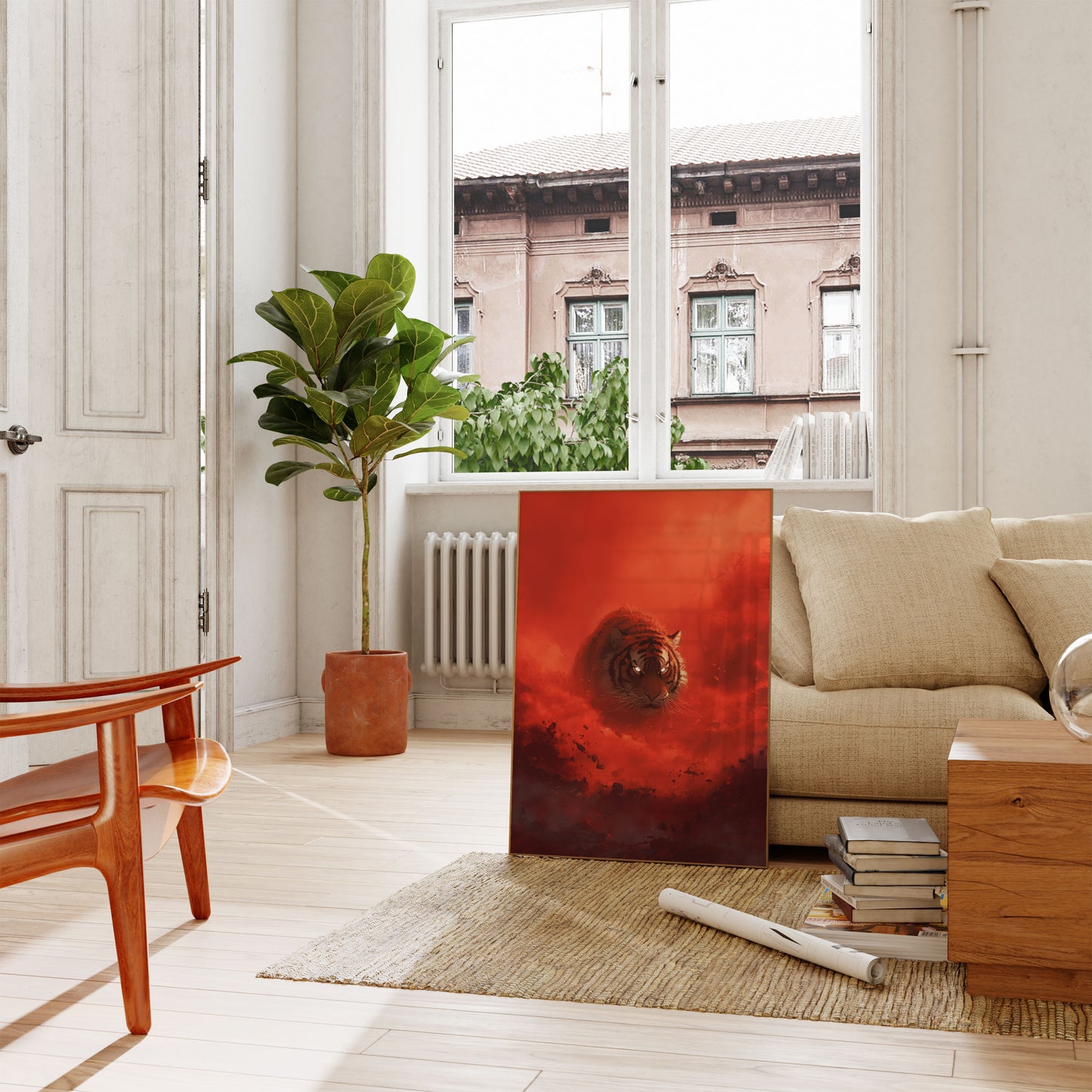 Póster del feroz tigre del infierno