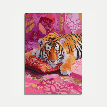 Vibrant Tiger Portrait Poster