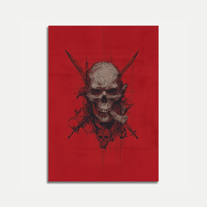 Skull and Crossed Swords Poster