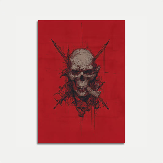 Skull and Crossed Swords Poster