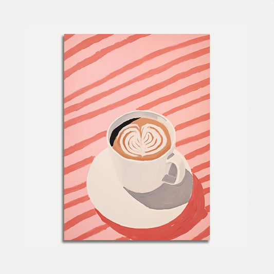 Cozy Coffee Latte Art Poster