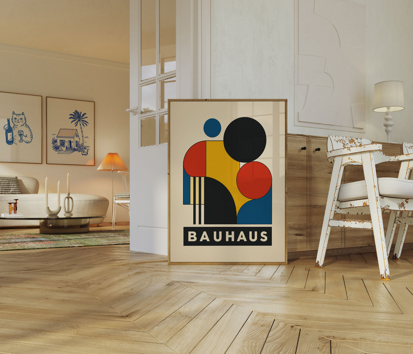 Geometric Bauhaus Design Poster
