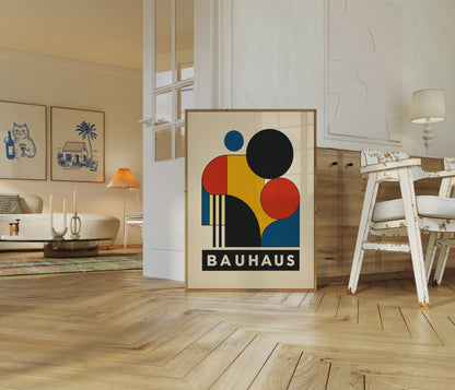 Geometric Bauhaus Design Poster