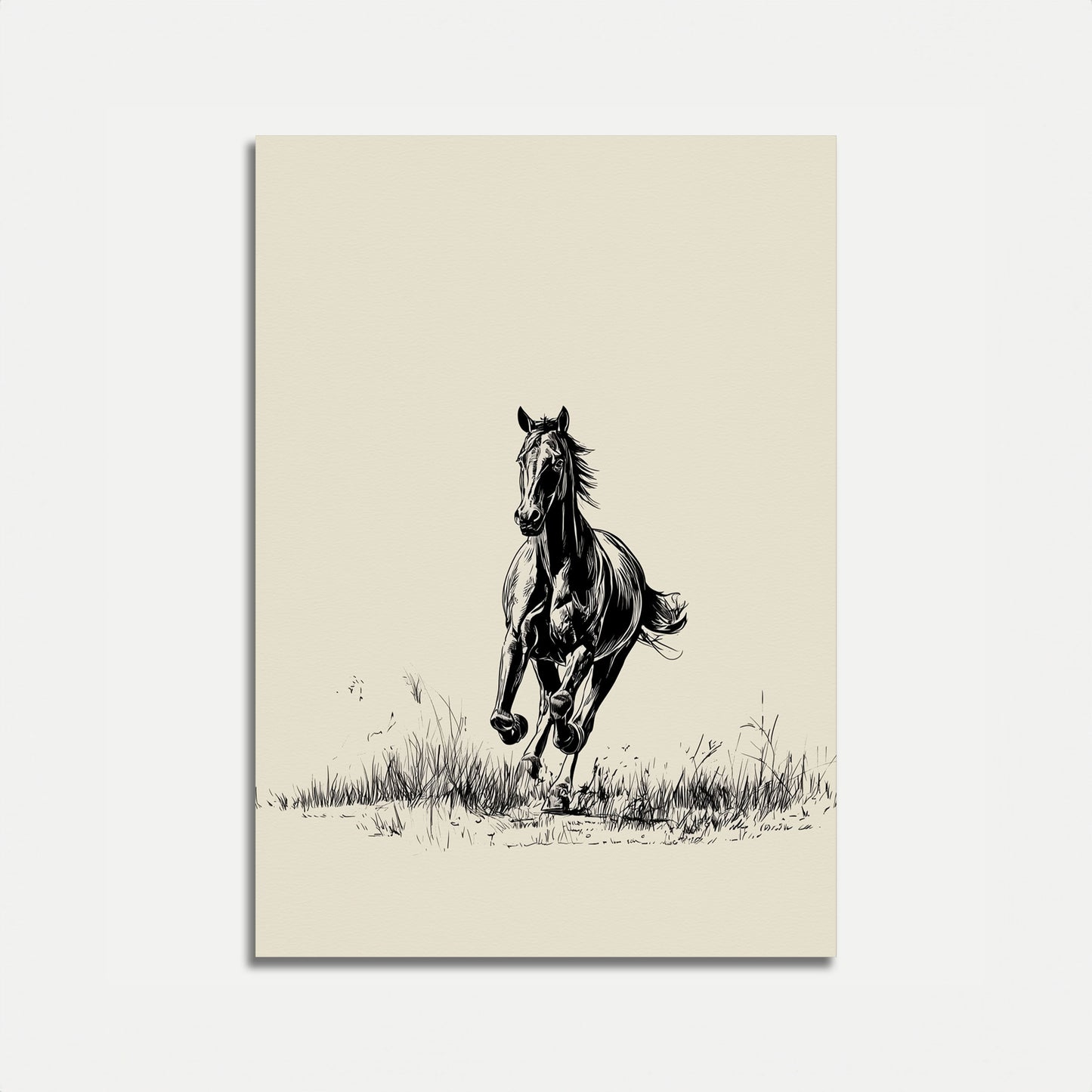 Wild Horse Running Free Poster