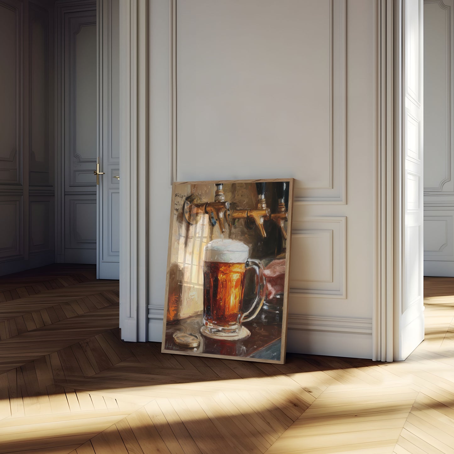 Golden Beer Tap Magic Poster