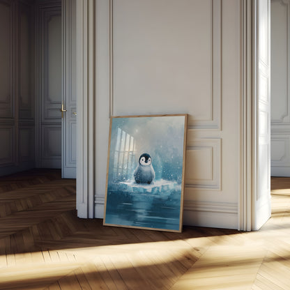 Lonely Baby Penguin Poster