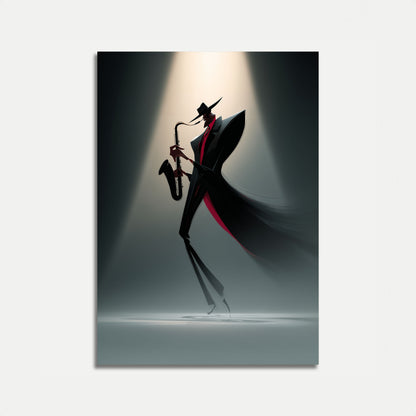 Jazz Saxophone Silhouette Poster