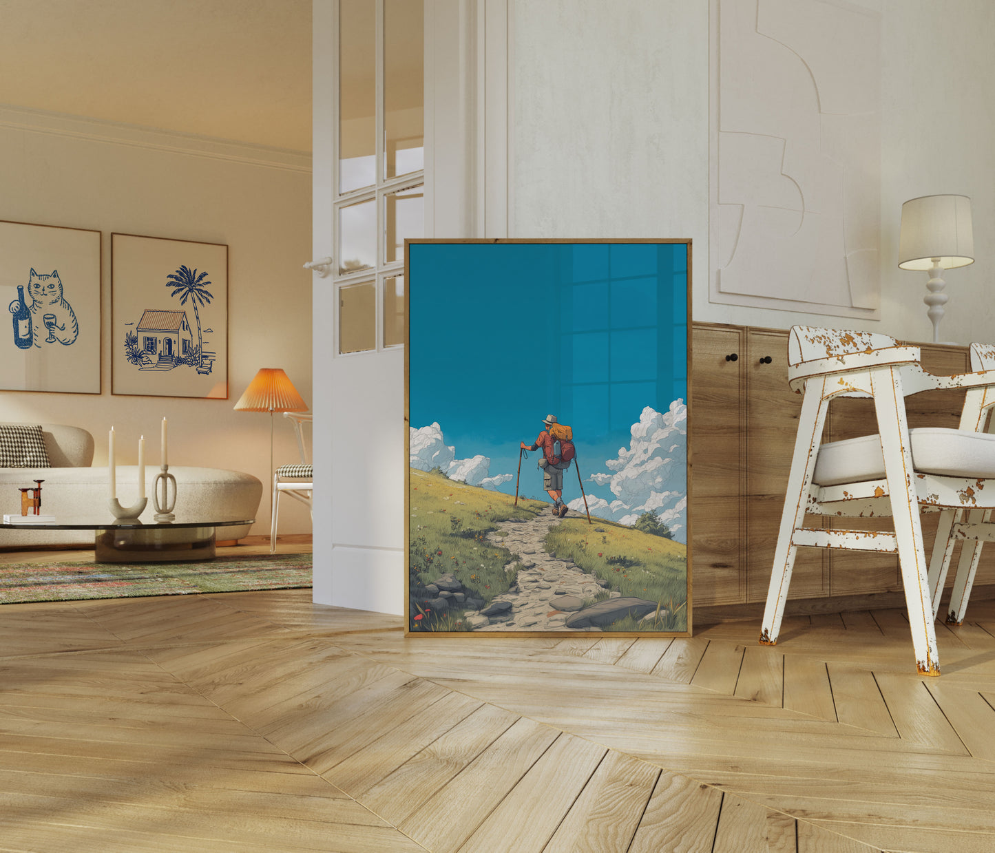 Mountain Trail Wanderer Poster