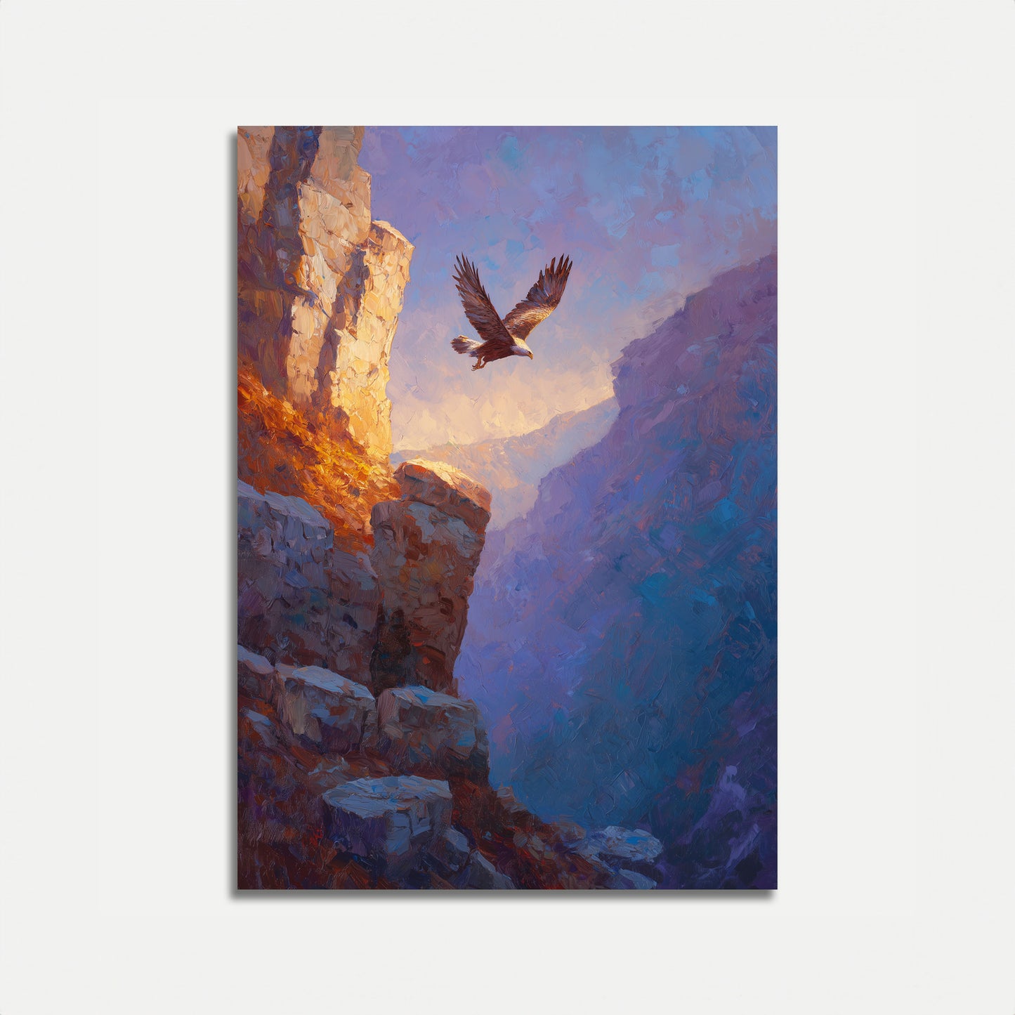 Aquila che Vola Through Canyon Poster