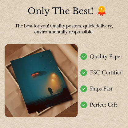 Sci-Fi Møde Om Natten Plakat