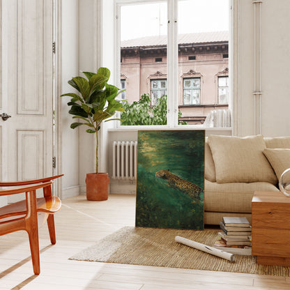 Poster della Giaguaro che Nuota nel Fiume