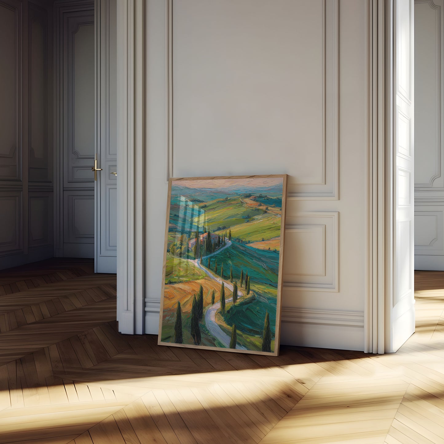 Affiche Collines Ondulantes de la Campagne Toscane