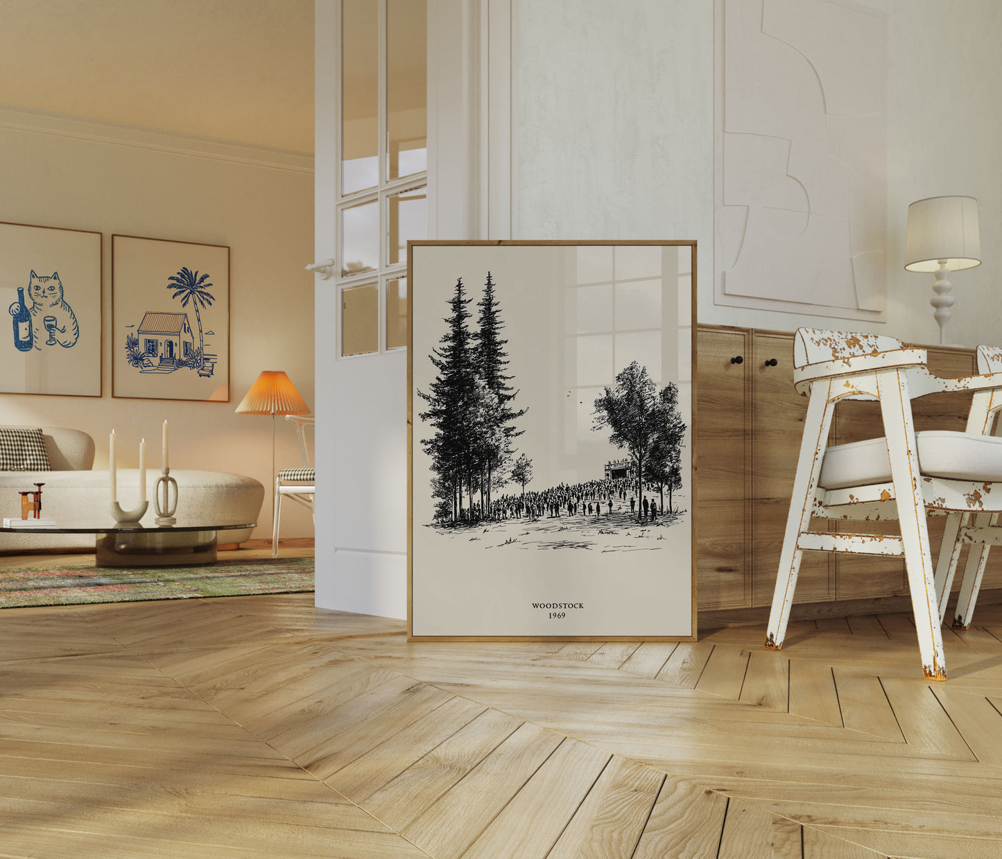 Woodstock 1969 Vintage Music Poster