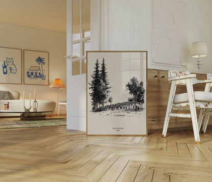 Woodstock 1969 Vintage Music Poster