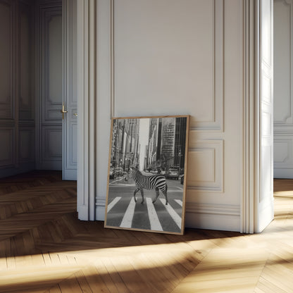 Urban Zebra Crossing City Poster