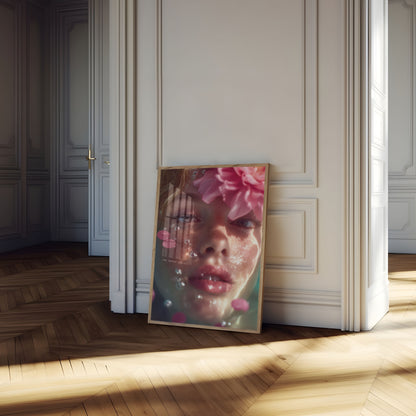 Pink Floral Beauty Poster