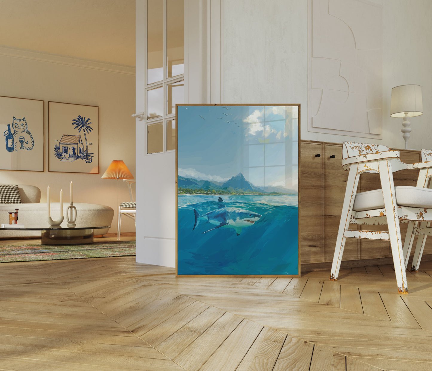 Great White Coastal Guardian Poster