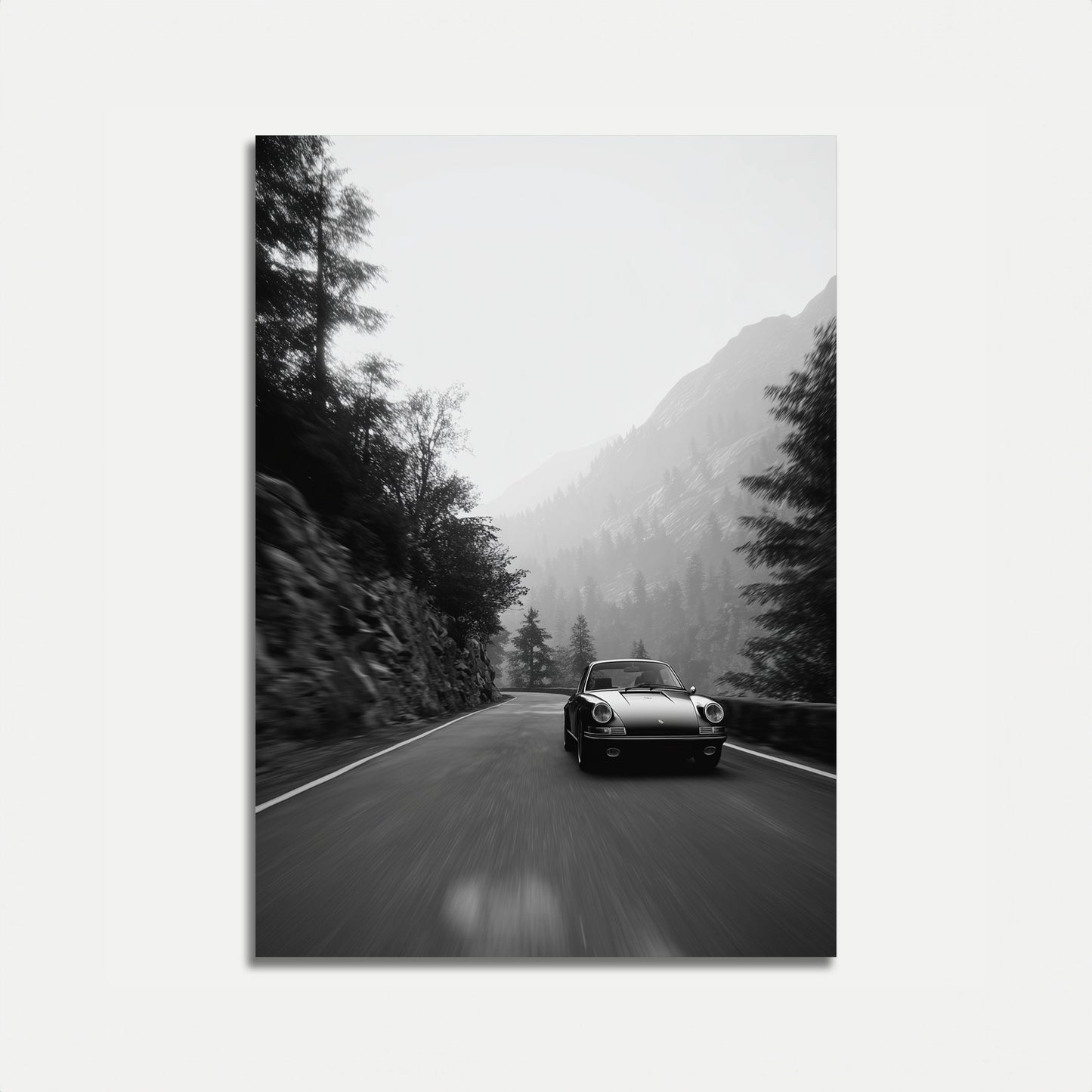 Mountain Road Classic Porsche Poster