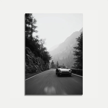Mountain Road Classic Porsche Poster