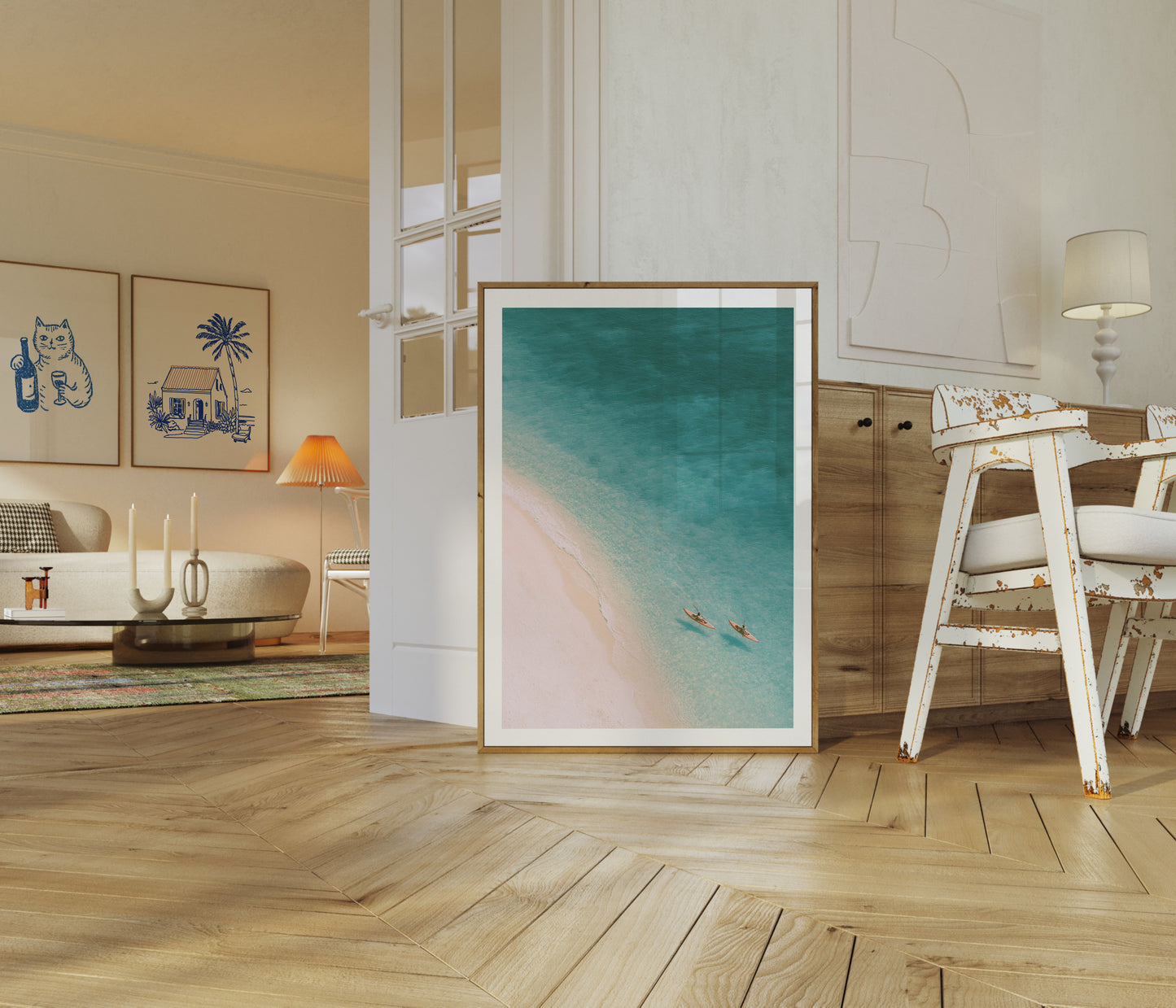 Poster Kayak a Spiaggia Turchese