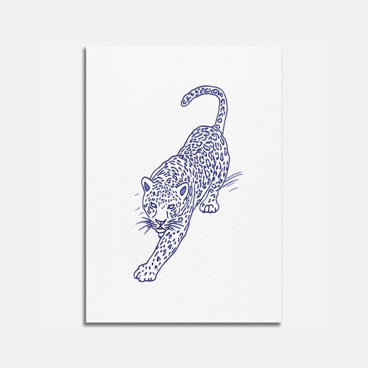 Elegant Leopard Prowl Poster