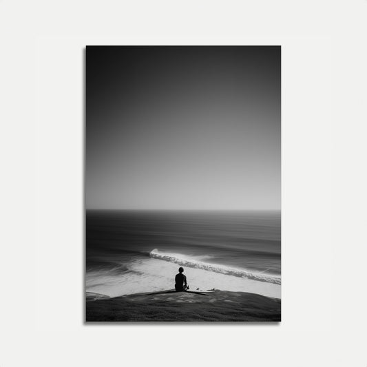 Cartaz de Surfista Esperando por Ondas