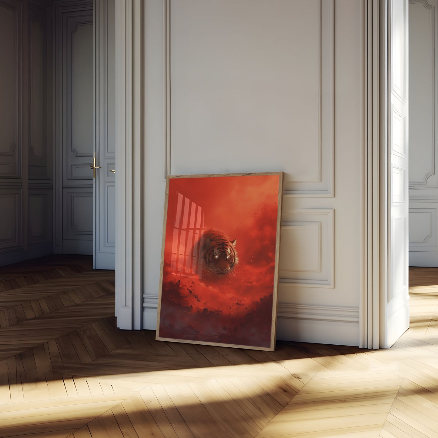 Póster del feroz tigre del infierno