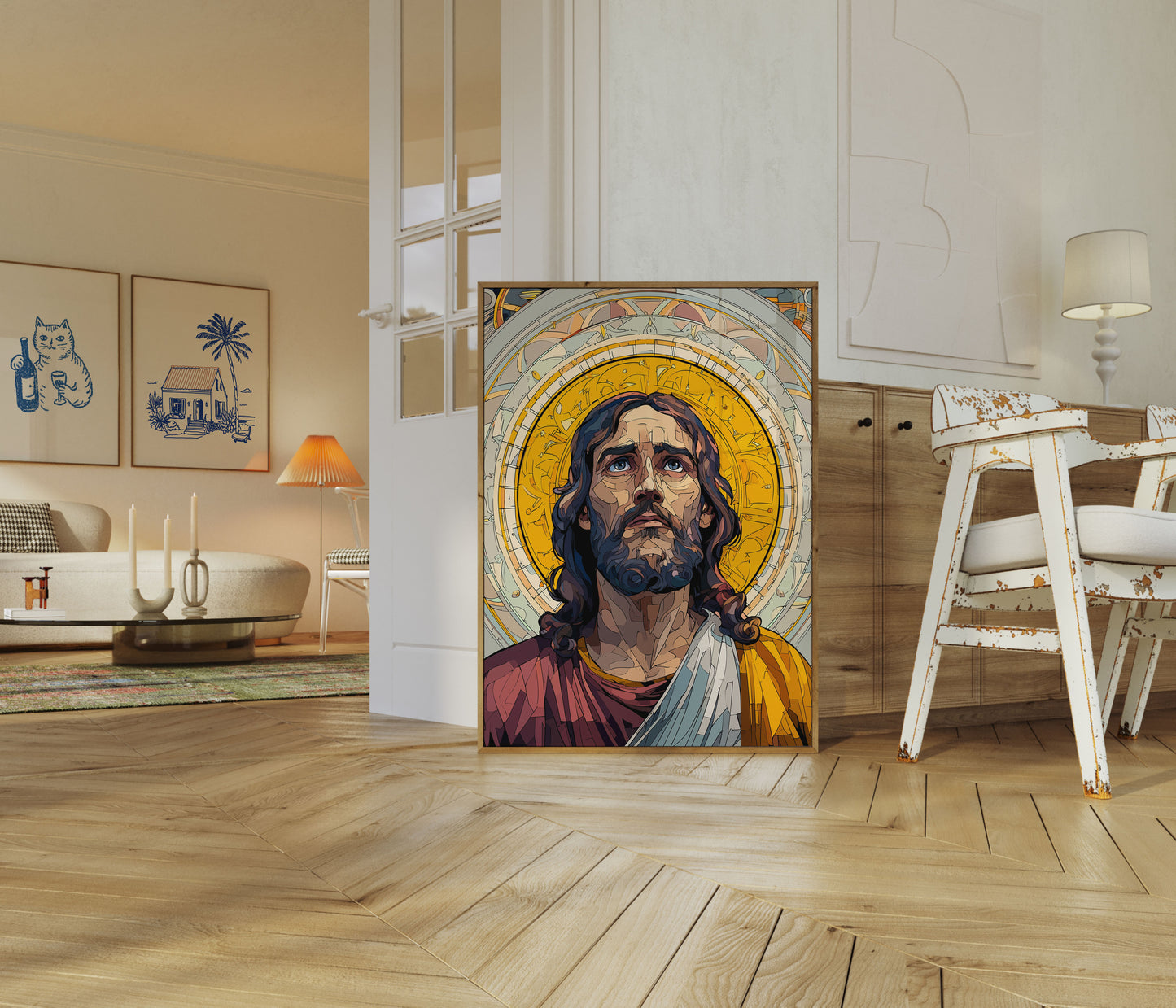 Divine Illumination Religious Poster