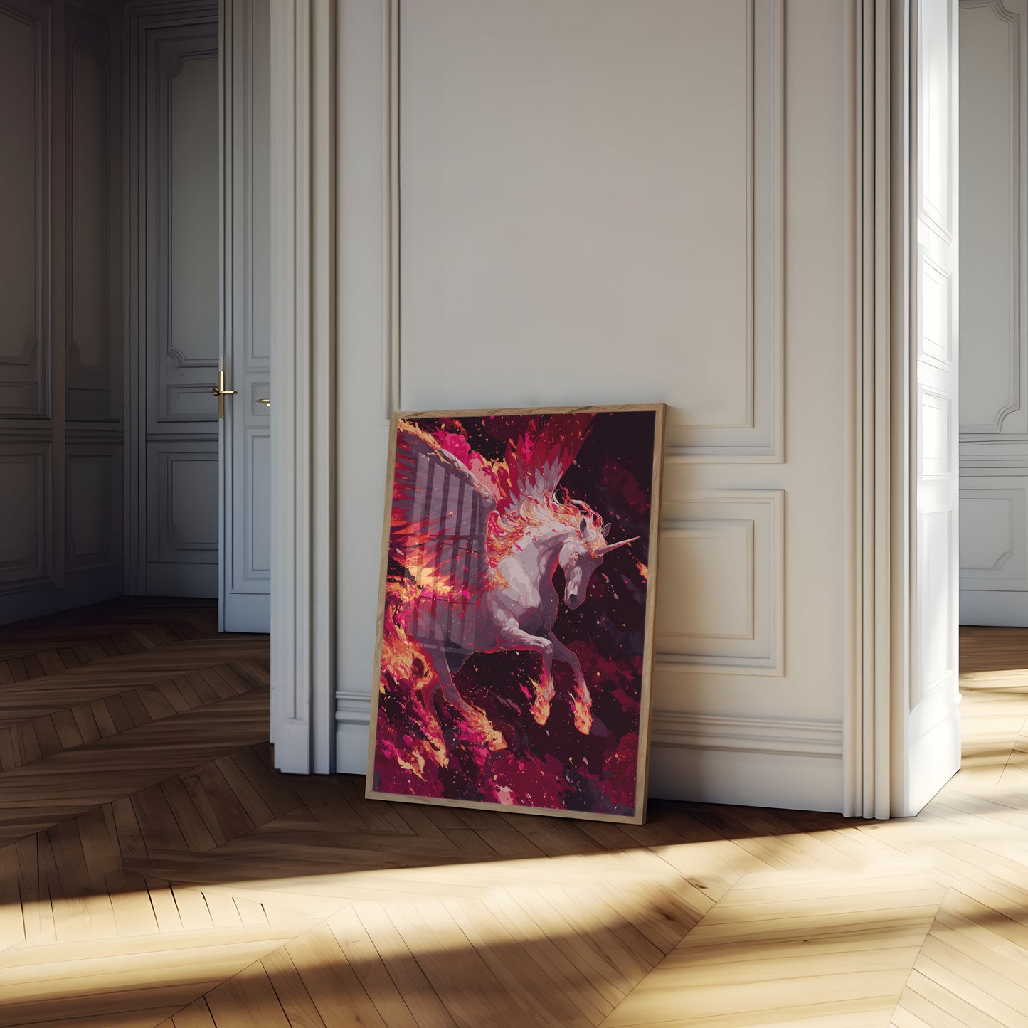 Affiche Ailes de Licorne Flamboyante