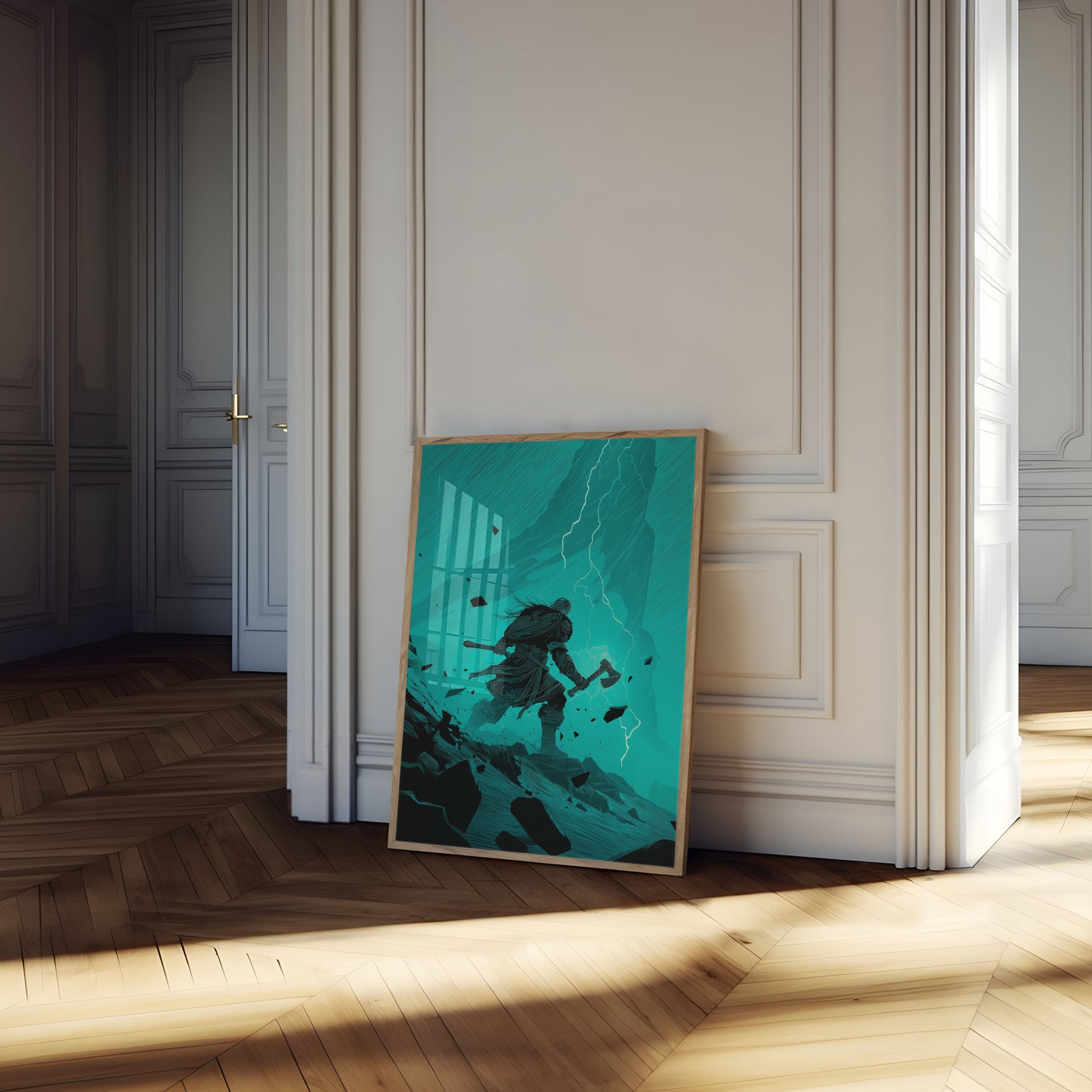 Thunder Viking Warrior Poster