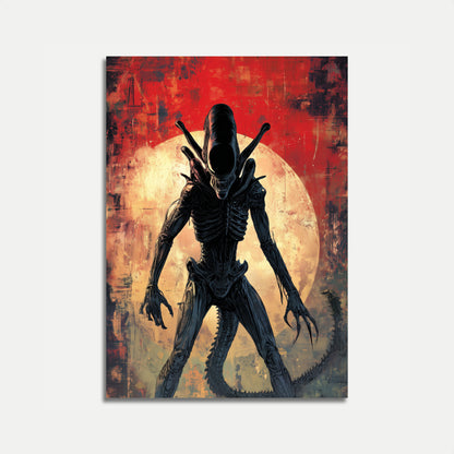 Menacing Alien Xenomorph Poster