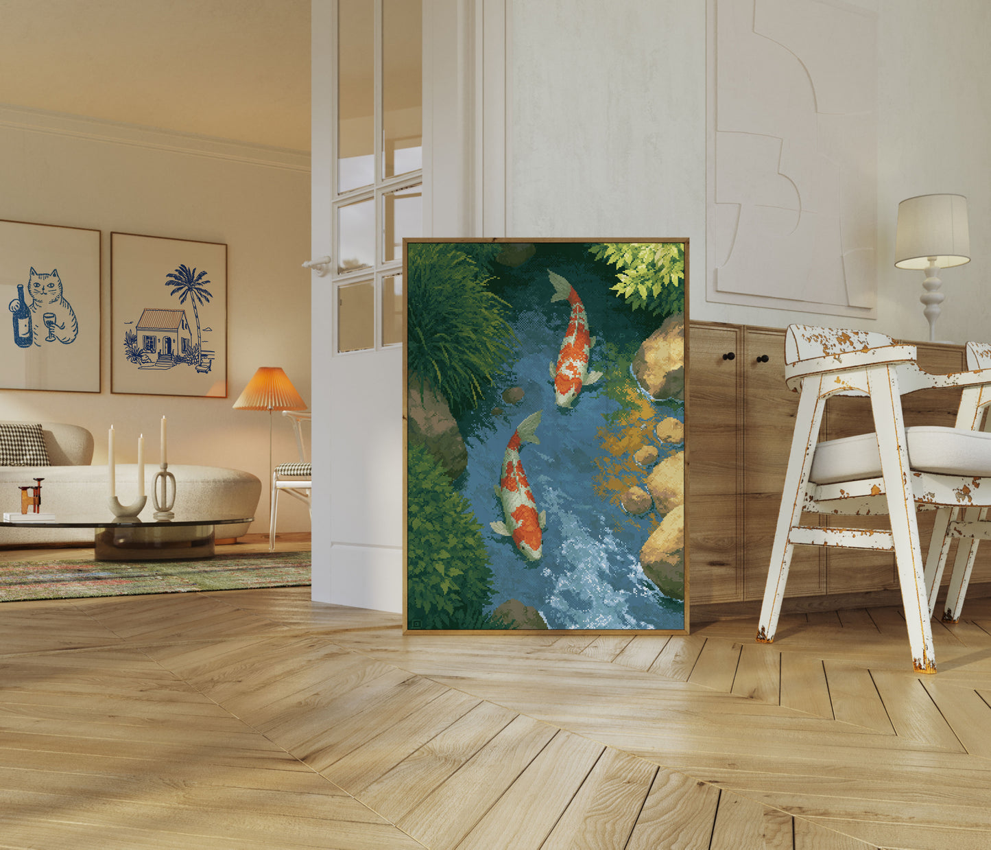Pesce Koi nel Poster del Torrente
