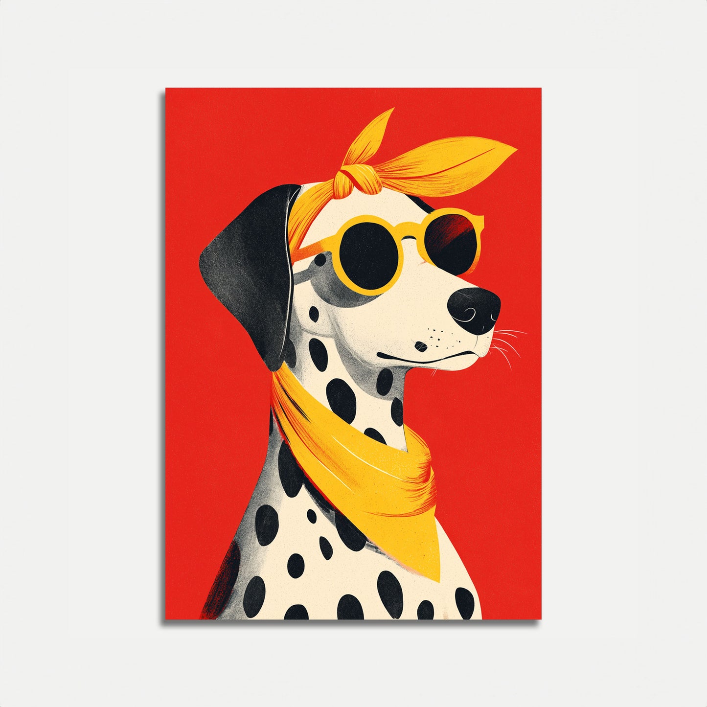Stylish Dalmatian Cool Dog Poster