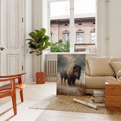American Bison in Winter Poster